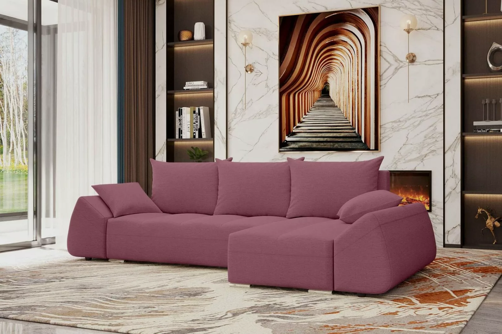 99rooms Ecksofa Cascade, L-Form, Eckcouch, Sofa, Sitzkomfort, mit Bettfunkt günstig online kaufen