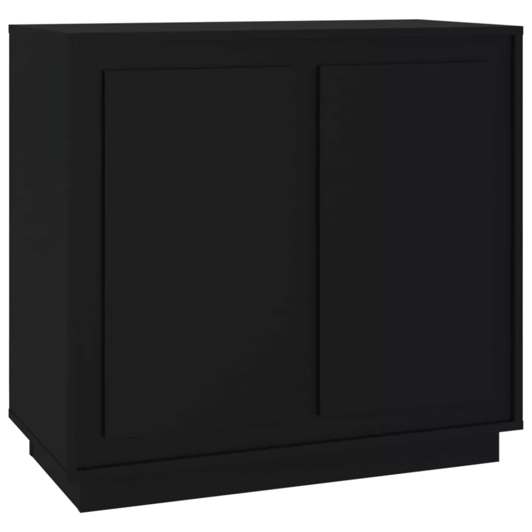 Vidaxl Sideboard Schwarz 80x34x75 Cm Holzwerkstoff günstig online kaufen