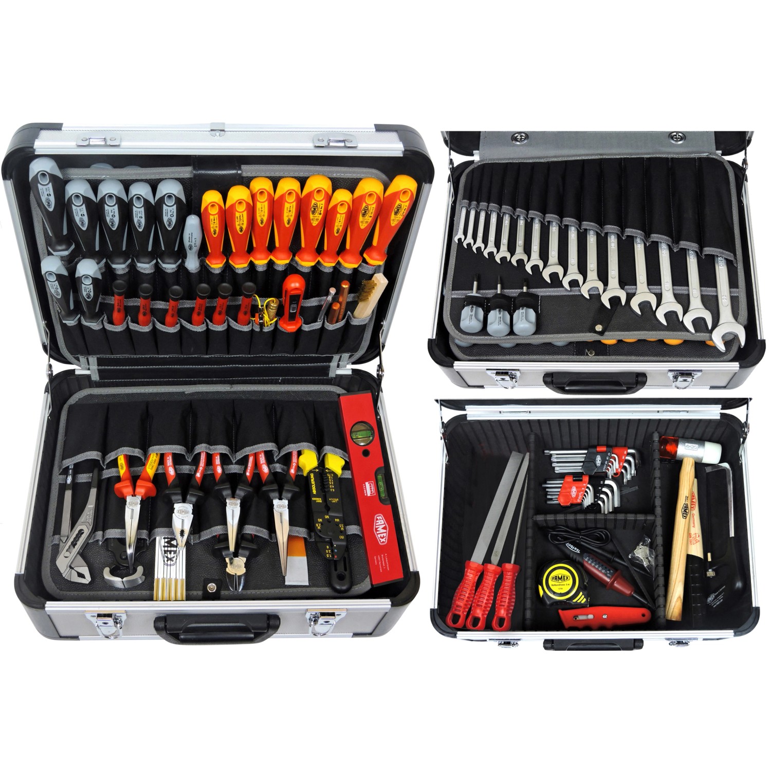 Famex Werkzeugkoffer 418-88 Professional 128-teilig mit Werkzeugset Gefüllt günstig online kaufen