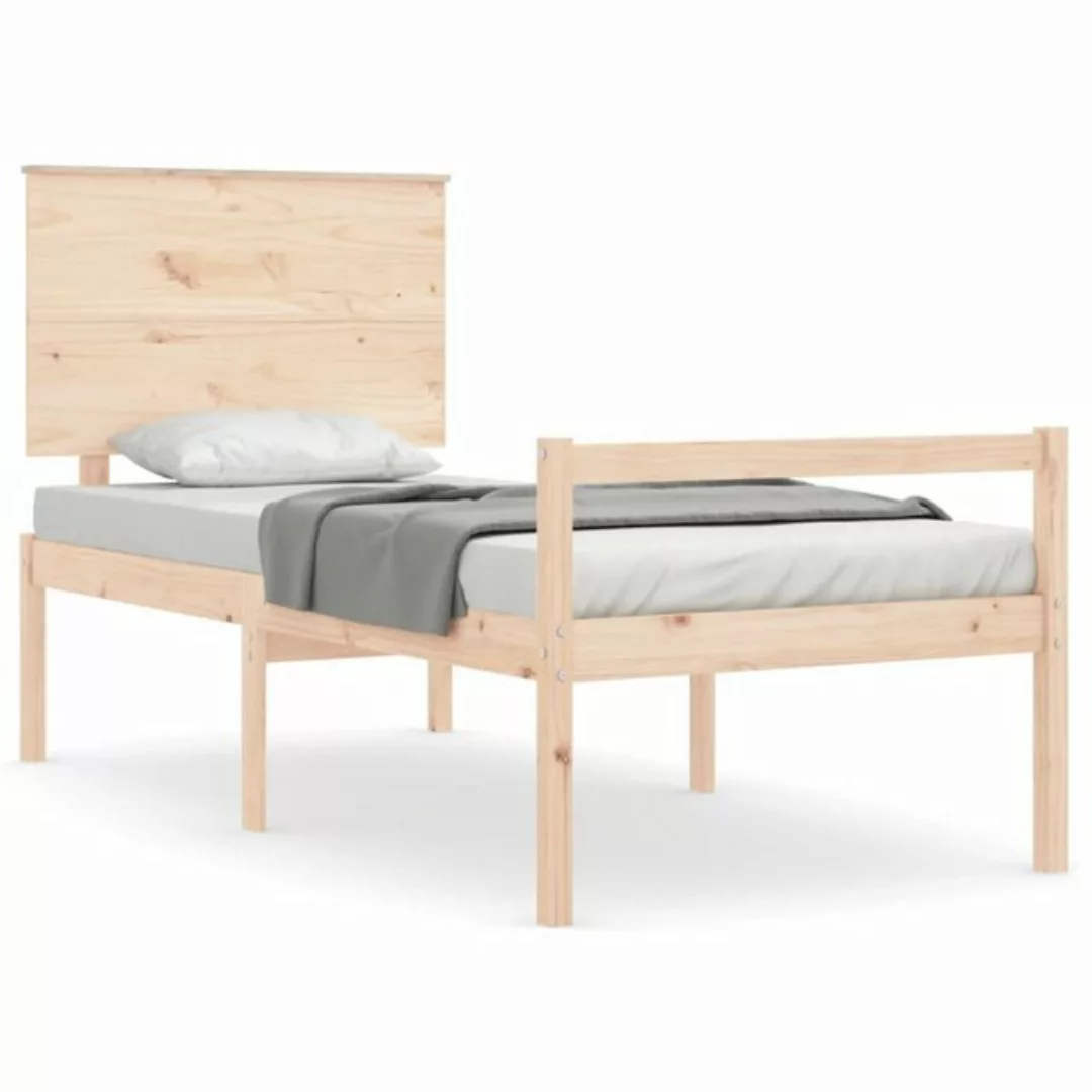 vidaXL Bett Seniorenbett mit Kopfteil Massivholz günstig online kaufen