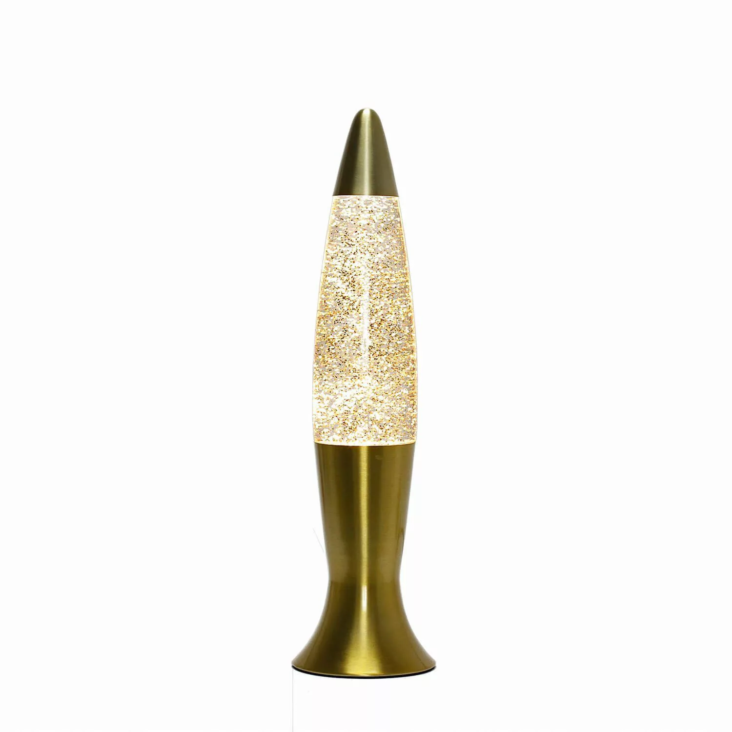 Licht-Erlebnisse Lavalampe ROXY, Warmweiß, Tischleuchte Glitter günstig online kaufen