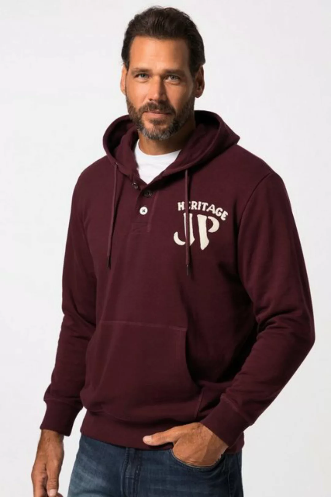JP1880 Sweatshirt Hoodie Kapuzensweater Brust Stick bis 8 XL günstig online kaufen