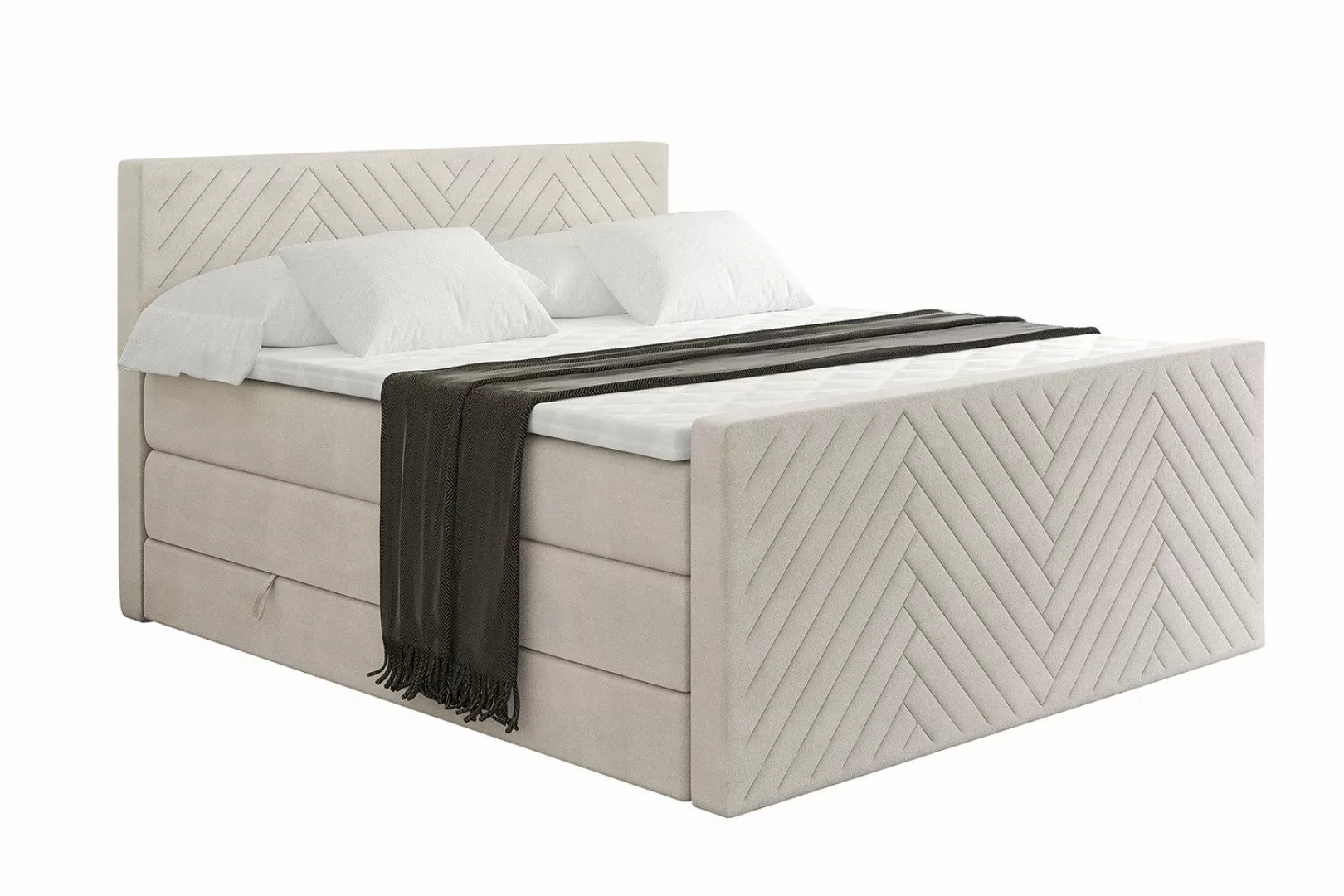 ALTDECOR Boxspringbett VEXA-Z KING (Multipocket-Matratze H4, günstig online kaufen
