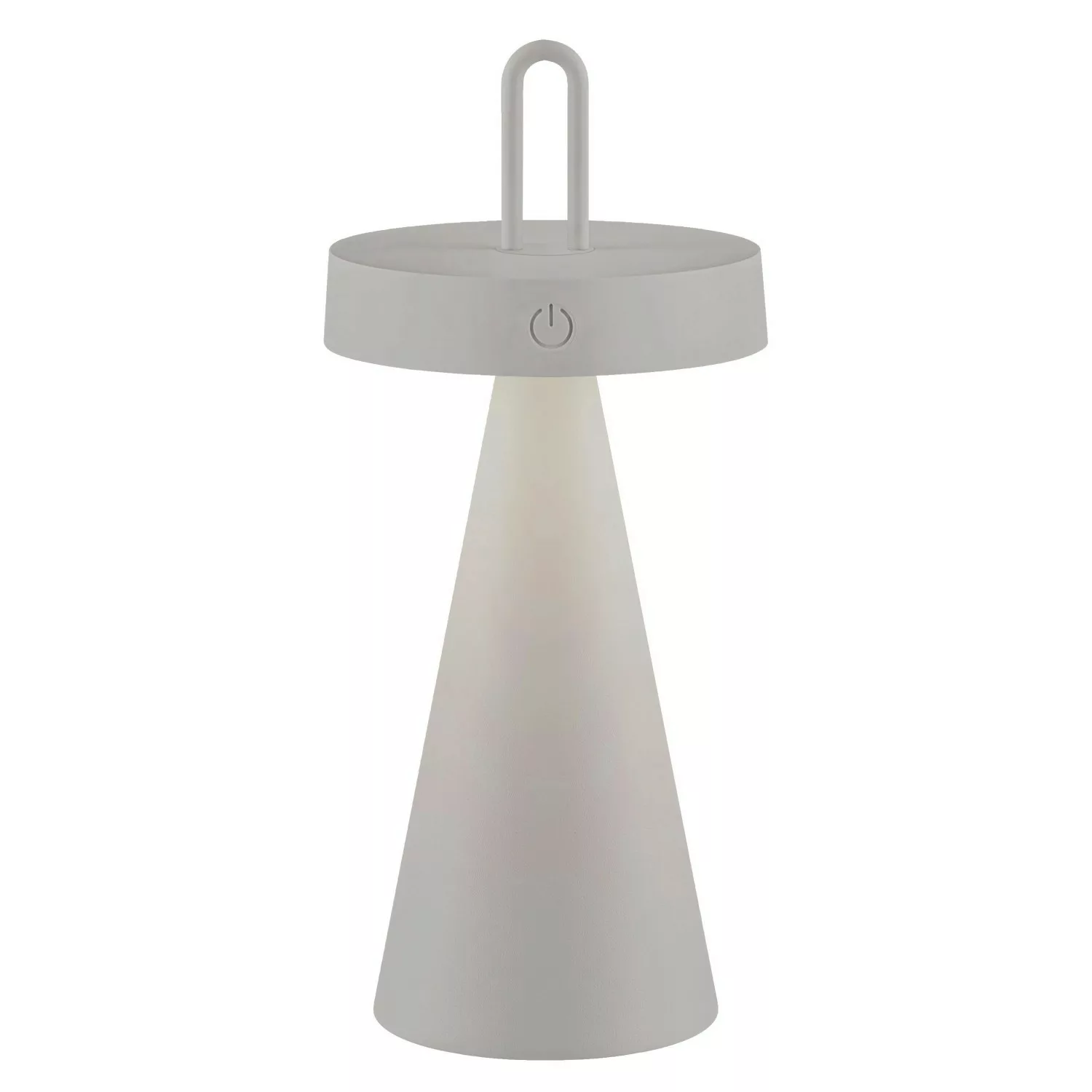 Just Light. LED-Akku-Tischleuchte Alwa Greige 28,9 cm x Ø 12,8 günstig online kaufen