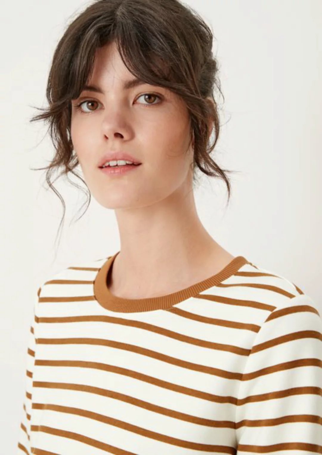 s.Oliver Sweatshirt Sweatshirt mit Streifen Kontrast-Details günstig online kaufen