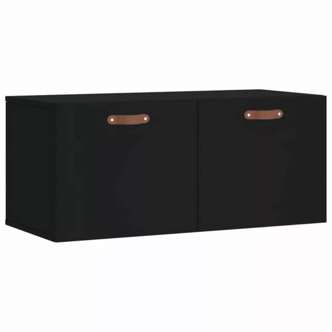 vidaXL Hängeschrank Wandschrank Hängeschrank Aufbewahrung Schwarz 80x36,5x3 günstig online kaufen