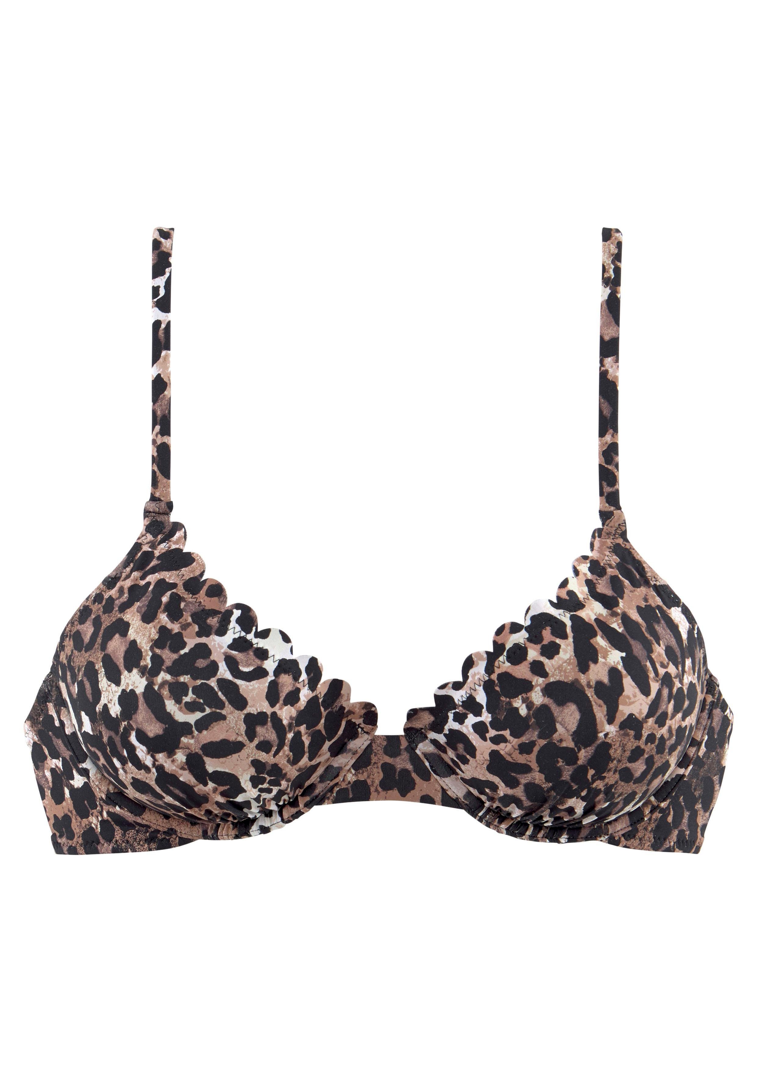 LASCANA Bügel-Bikini-Top "Lexa", mit Wattierung und Muschelkante günstig online kaufen