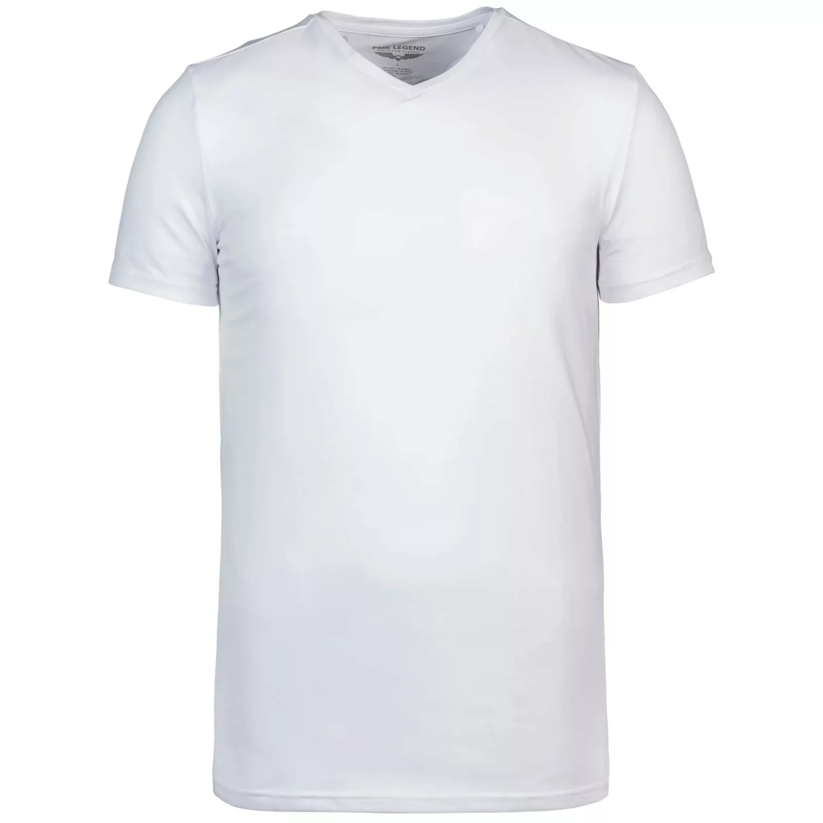 PME Legend Basic T-Shirt 2er Pack V-Ausschnitt Weiß - Größe 3XL günstig online kaufen