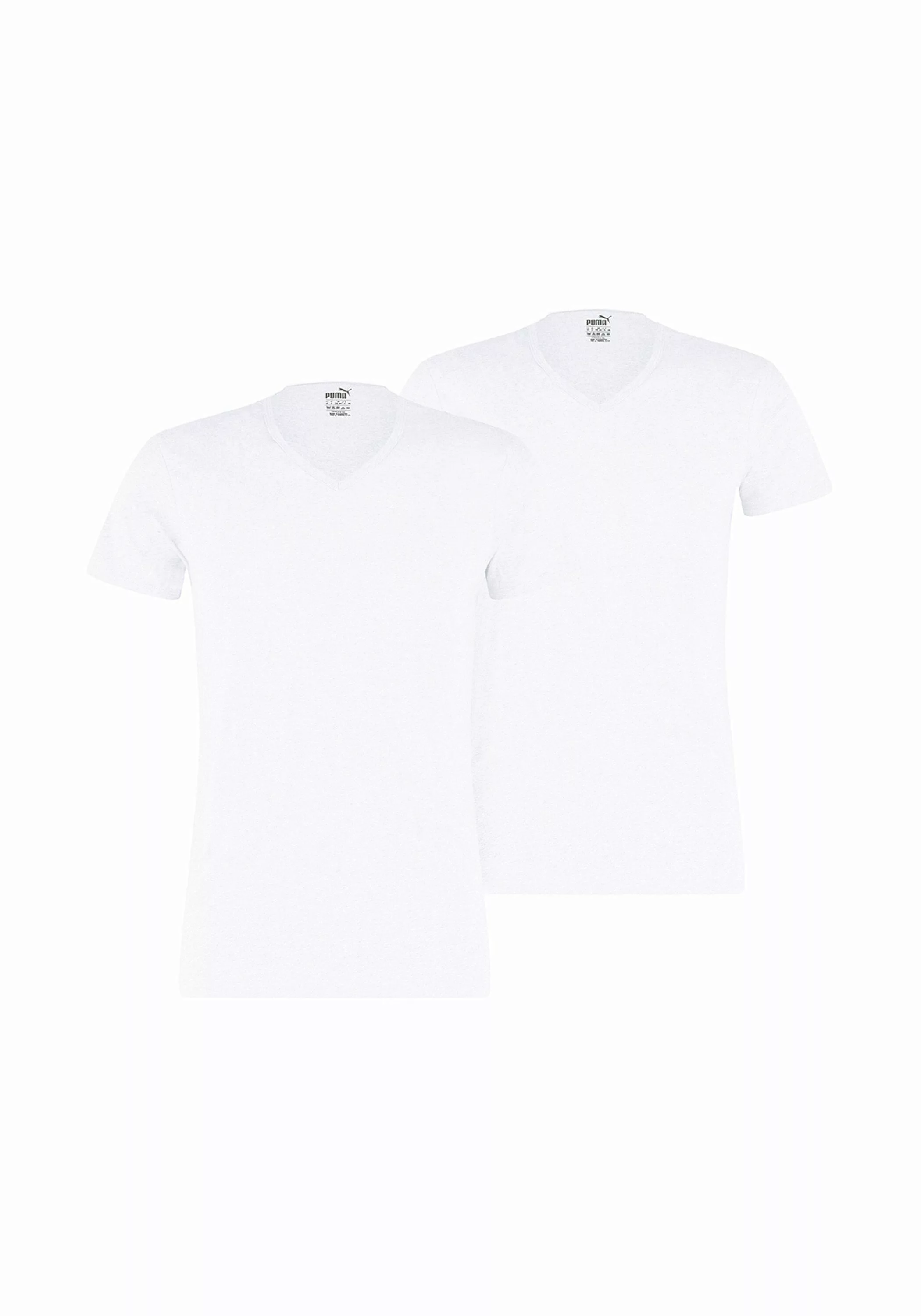 Puma 2-er Set V-Neck T-Shirts Weiß günstig online kaufen