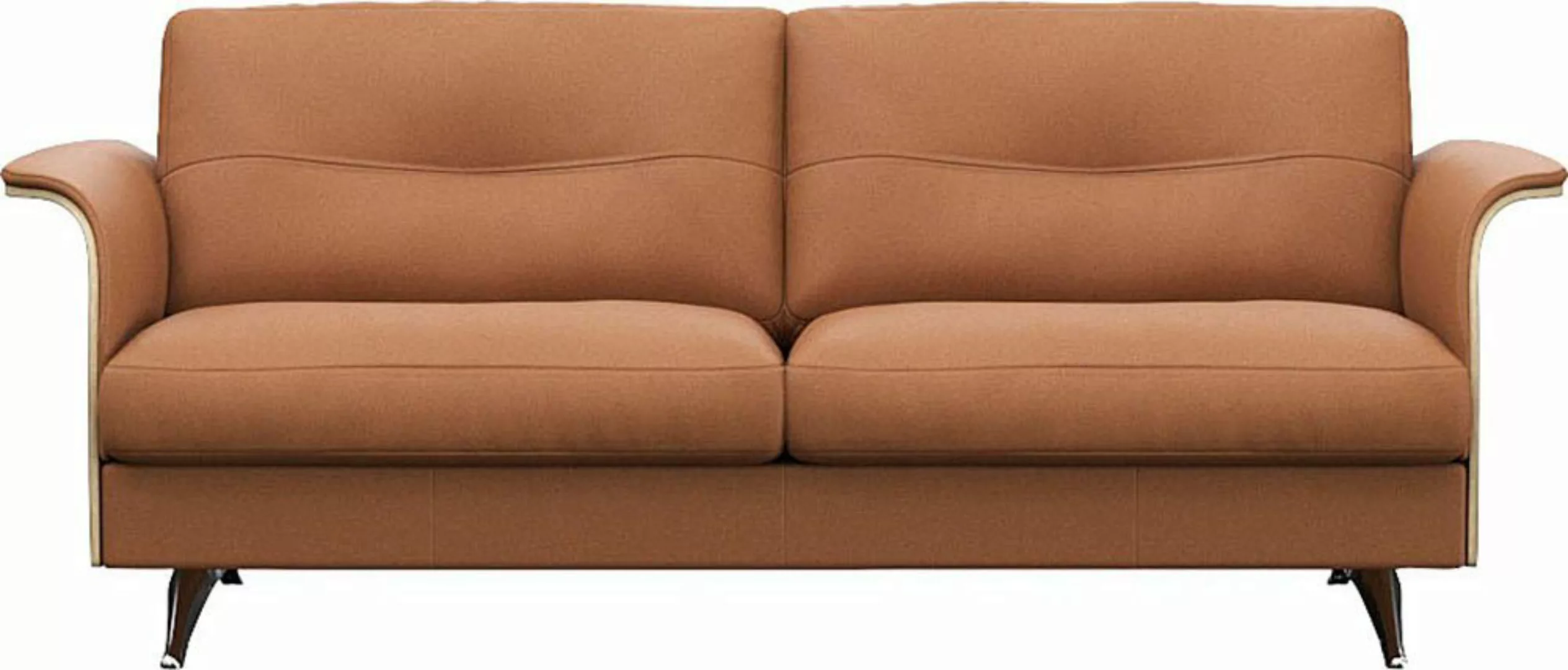 FLEXLUX 2,5-Sitzer Glow Sofa, Couch, Premium-Sitz: Kaltschaum & Federkern, günstig online kaufen