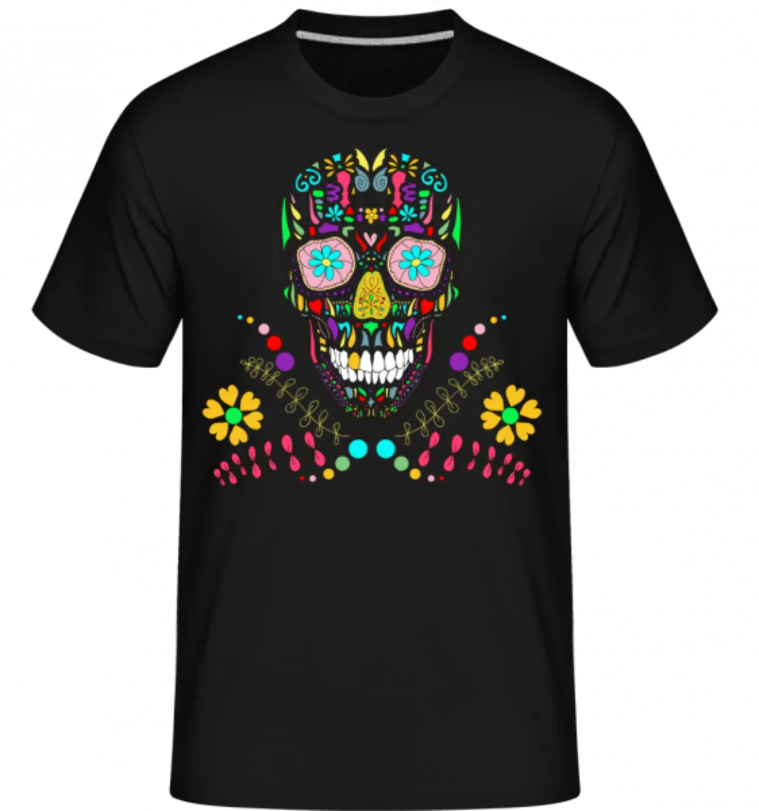 Bunter Totenkopf · Shirtinator Männer T-Shirt günstig online kaufen