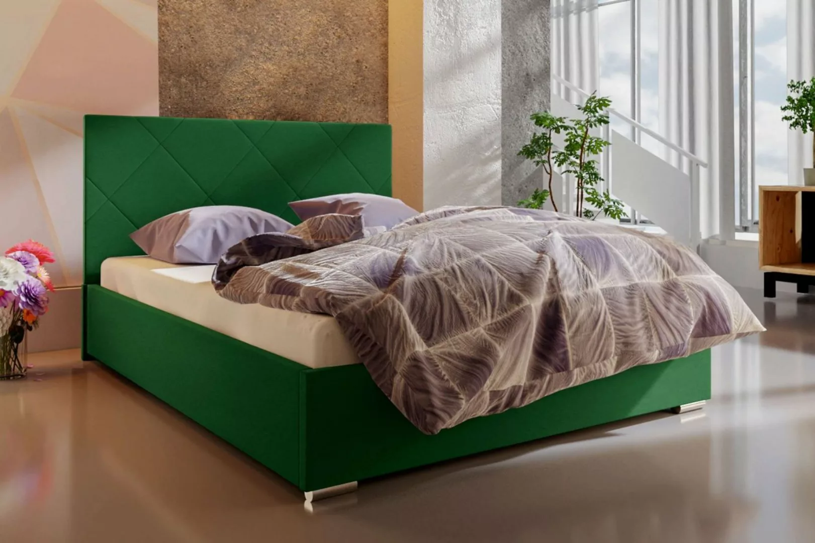 99rooms Polsterbett Luando (Schlafzimmerbett, Bett), 140/160/180 x 200 cm, günstig online kaufen