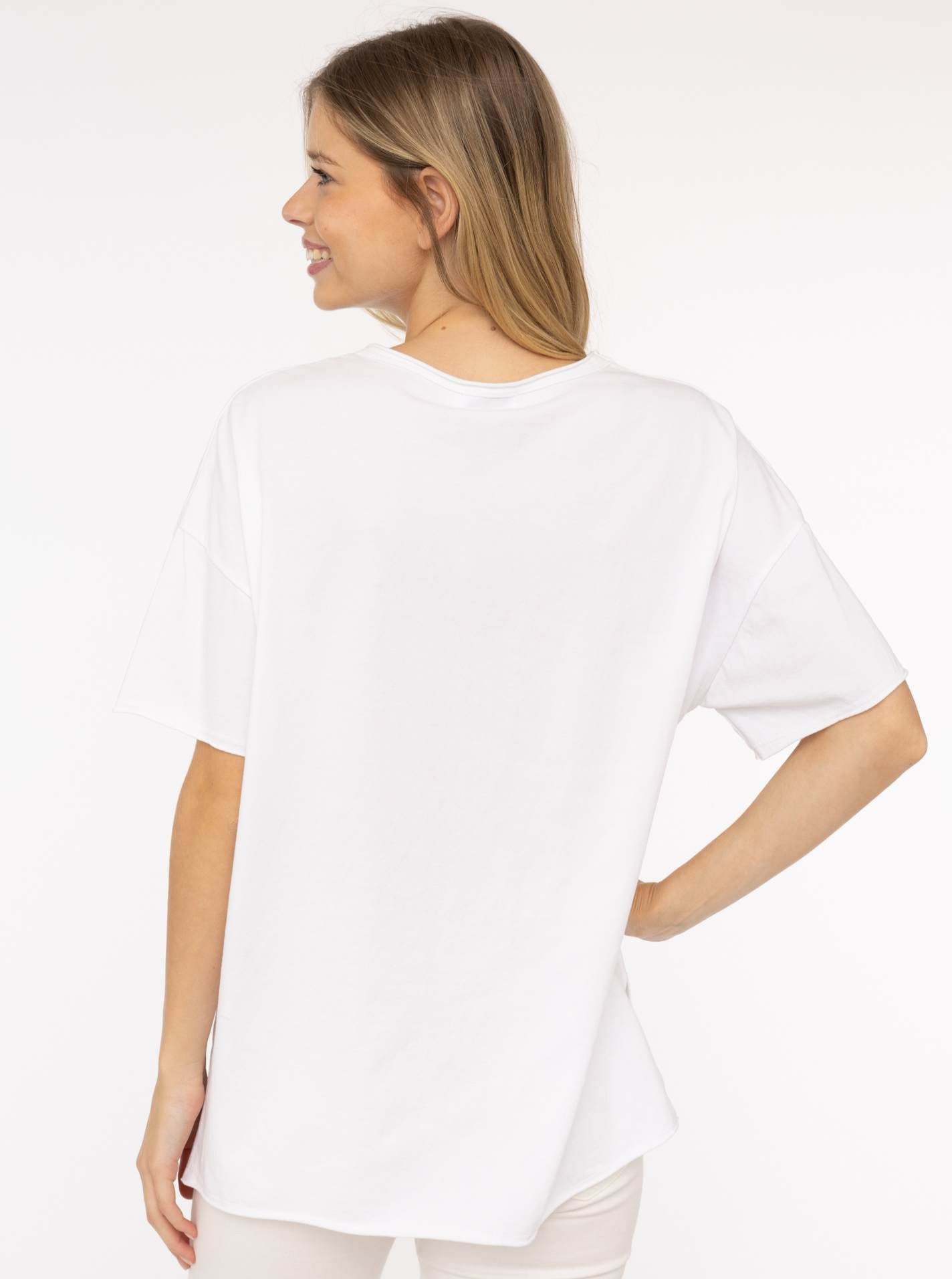 Zwillingsherz Kurzarmshirt "Oversized Shirt Stempeldruck "Moin"", Kurzarm, günstig online kaufen