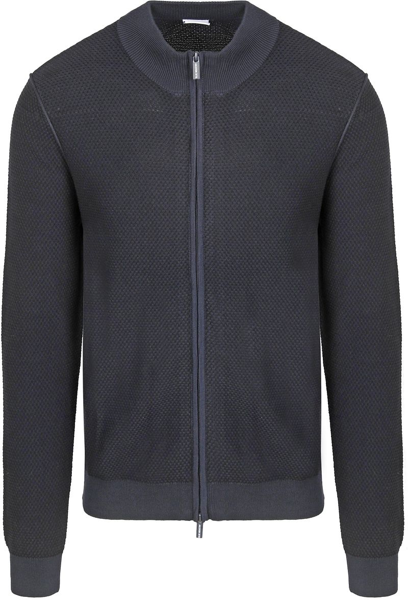 Blue Industry Strickjacke Struktur Navy - Größe M günstig online kaufen