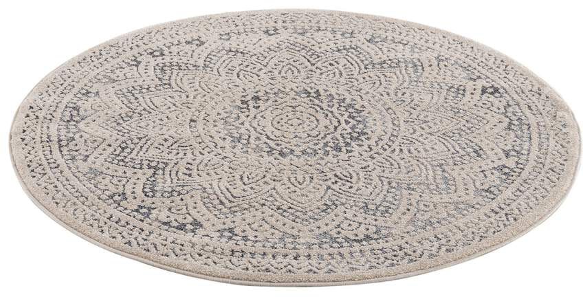 Carpet City Teppich »Art 1652«, rund, 7 mm Höhe, Kurzflor, Ornamenten-Muste günstig online kaufen