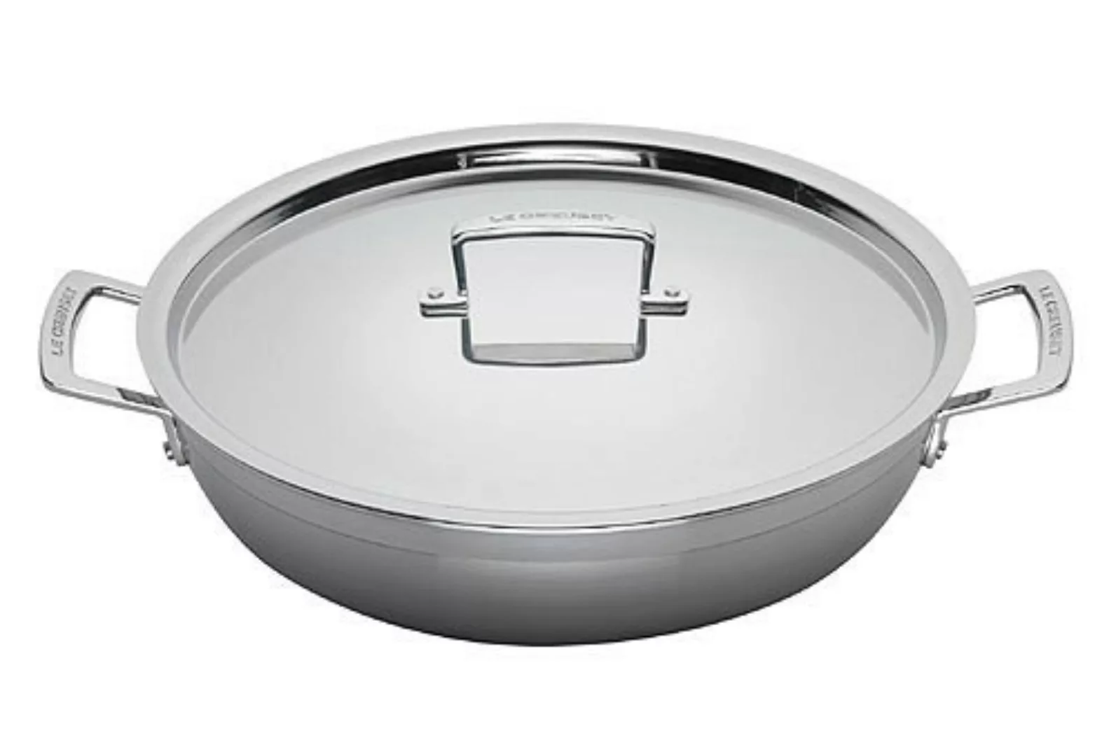 Le Creuset Profipfanne mit Deckel 3-Ply Edelstahl 30cm günstig online kaufen