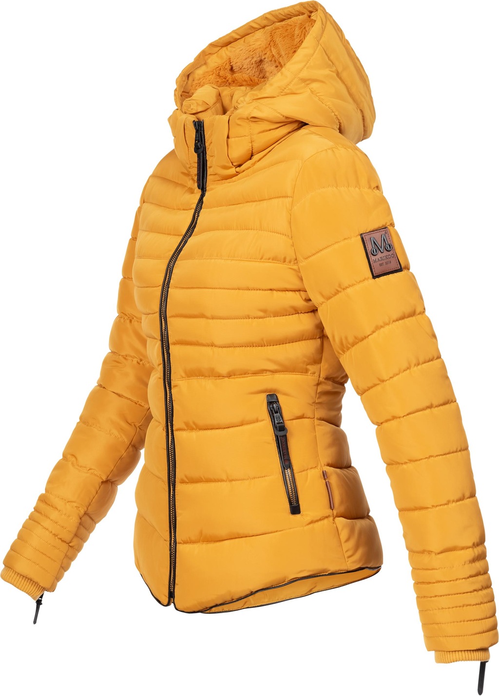 Marikoo Winterjacke "Amber", mit Kapuze, stylische Steppjacke mit Teddyfutt günstig online kaufen