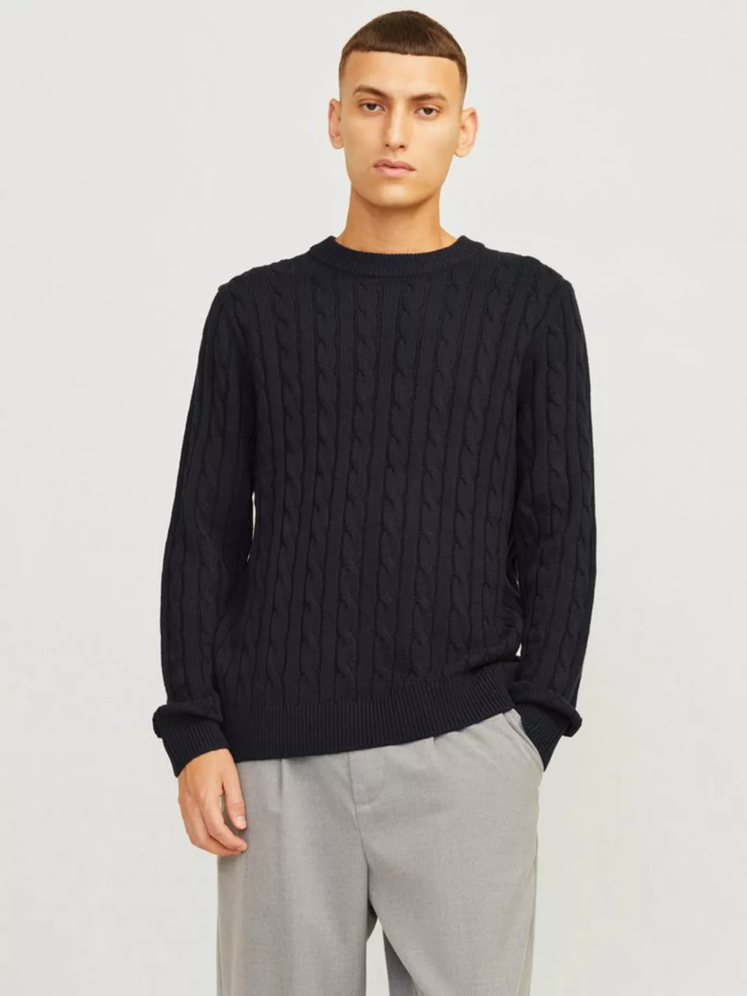 Jack & Jones Rundhalspullover JJEROSS KNIT CREW NECK SN günstig online kaufen