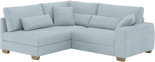 Home affaire Ecksofa "DuraSpring", mit Taschenfederkern, bis 140 kg belastb günstig online kaufen