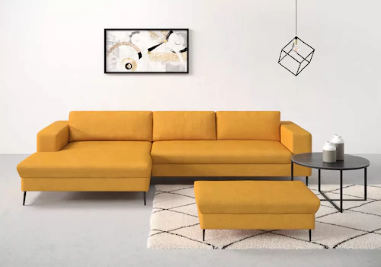 DOMO collection Ecksofa "Modica L-Form", moderne Optik mit großzügiger Reca günstig online kaufen