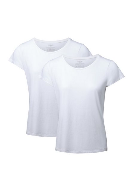 DANISH ENDURANCE T-Shirt Crew Damen (2er-Pack) aus Modal & Baumwolle, leich günstig online kaufen