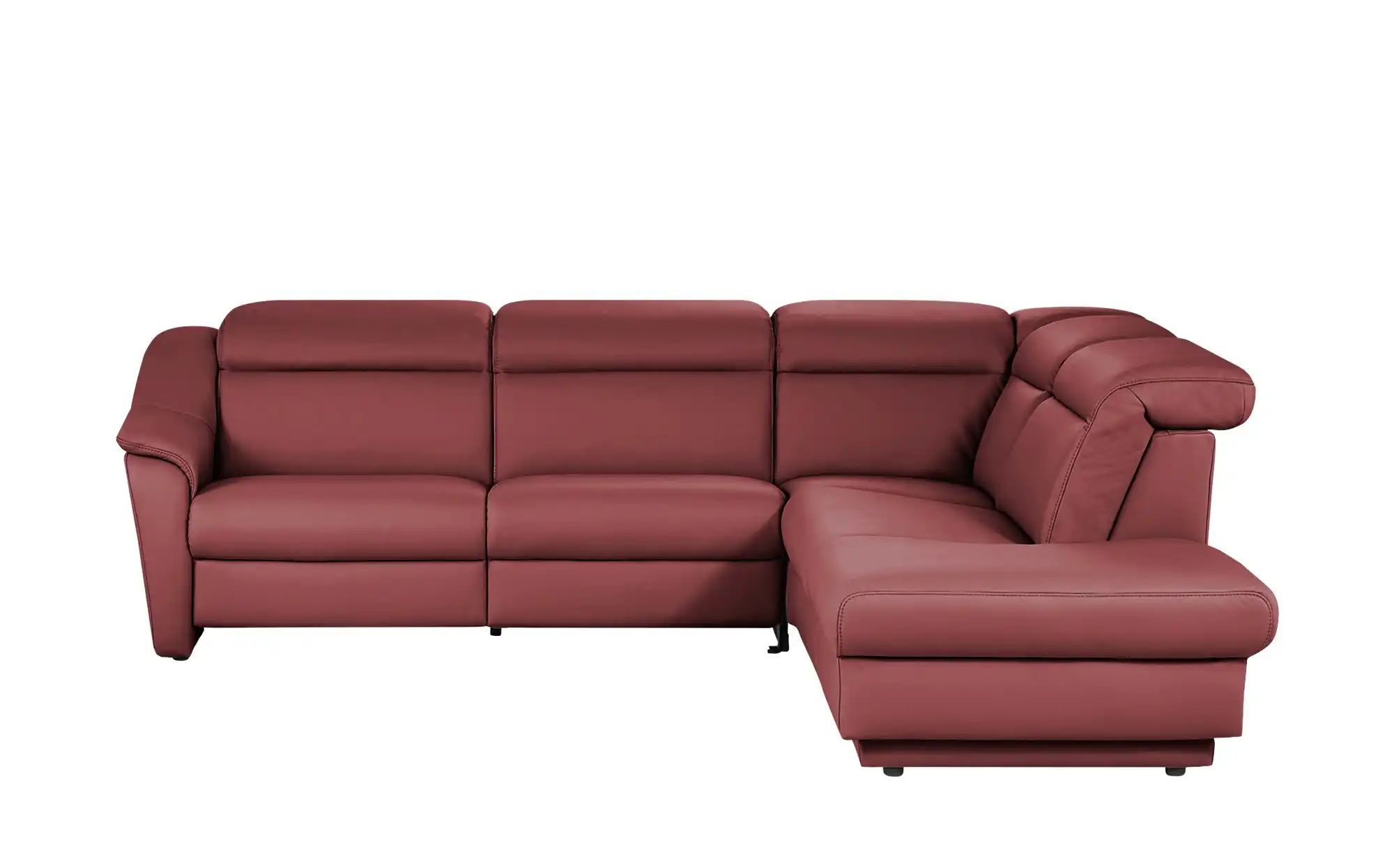 himolla Ecksofa Leder  9707 ¦ rot ¦ Maße (cm): B: 275 H: 84 T: 245 Polsterm günstig online kaufen