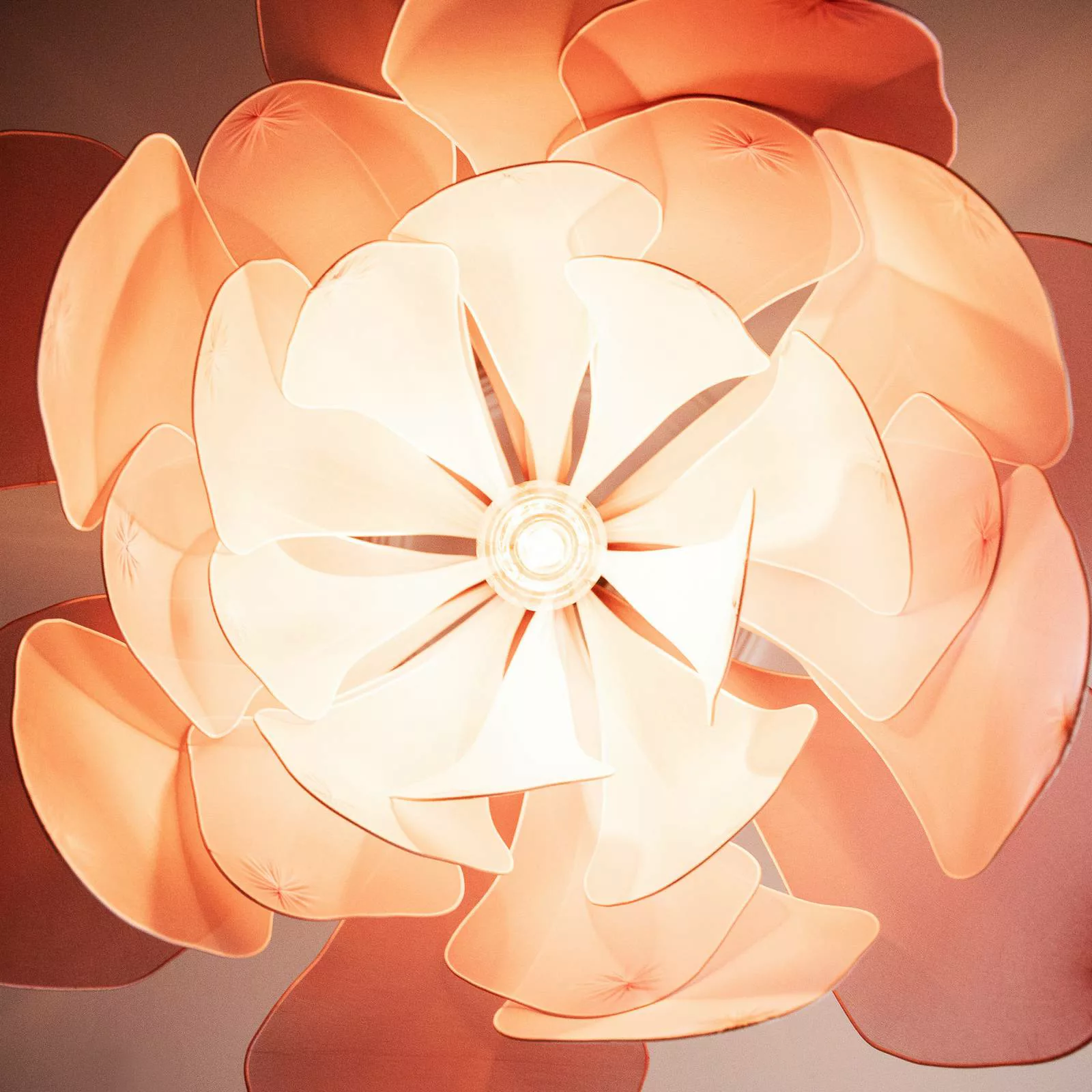 By Rydéns Pendelleuchte Lou Lou, rosa, Ø 80 cm, Stoff günstig online kaufen