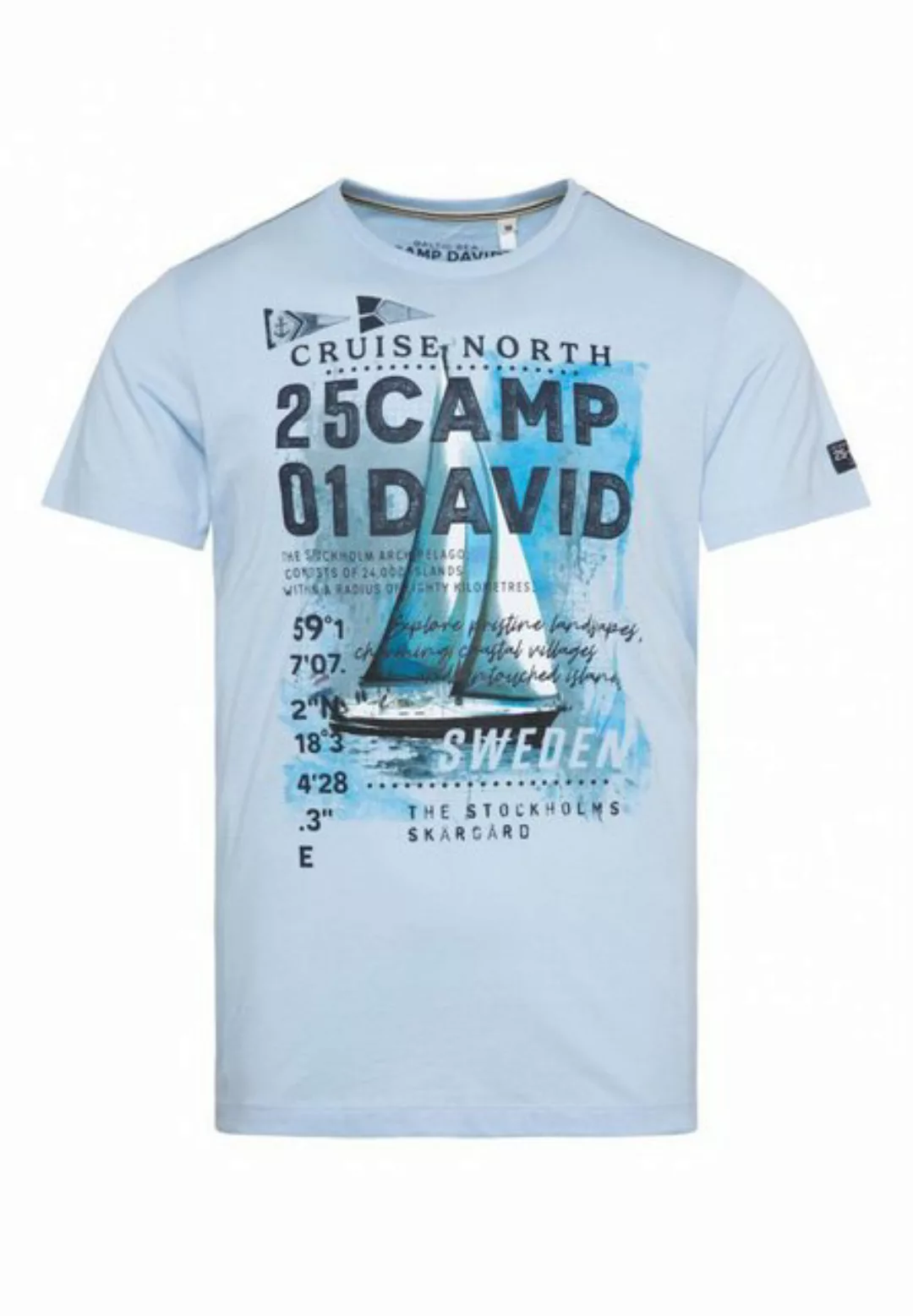 CAMP DAVID Print-Shirt, mit maritimen Prints günstig online kaufen