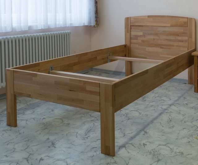 bv-vertrieb Holzbett Komfortbett 100x200 Kernbuche geölt Seniorenbett günstig online kaufen