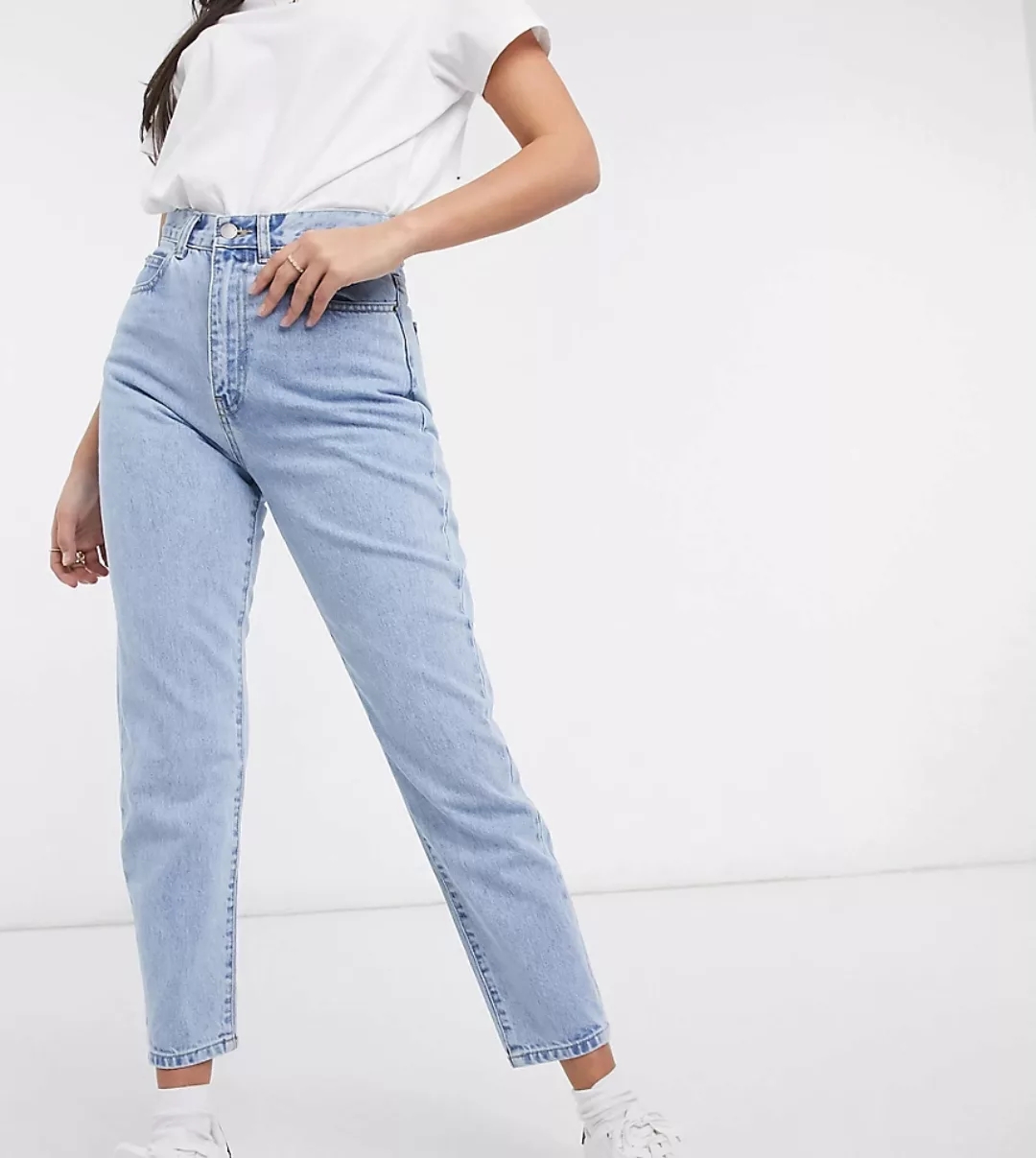 Dr Denim Petite – Nora – Jeans in Kurzgröße mit geradem Schnitt in Hell/Ret günstig online kaufen