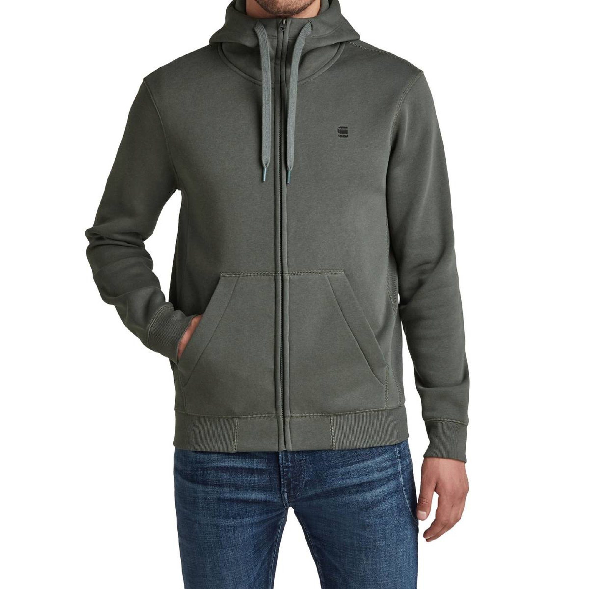G-STAR Sweatshirt Herren Sweatjacke Baumwolle günstig online kaufen