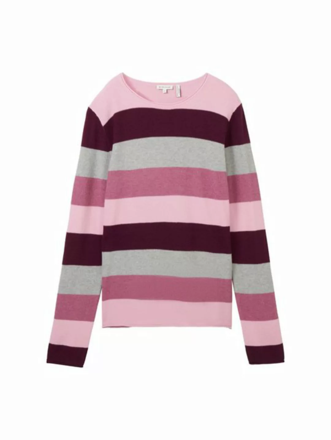 TOM TAILOR Strickpullover Knit structured stri günstig online kaufen