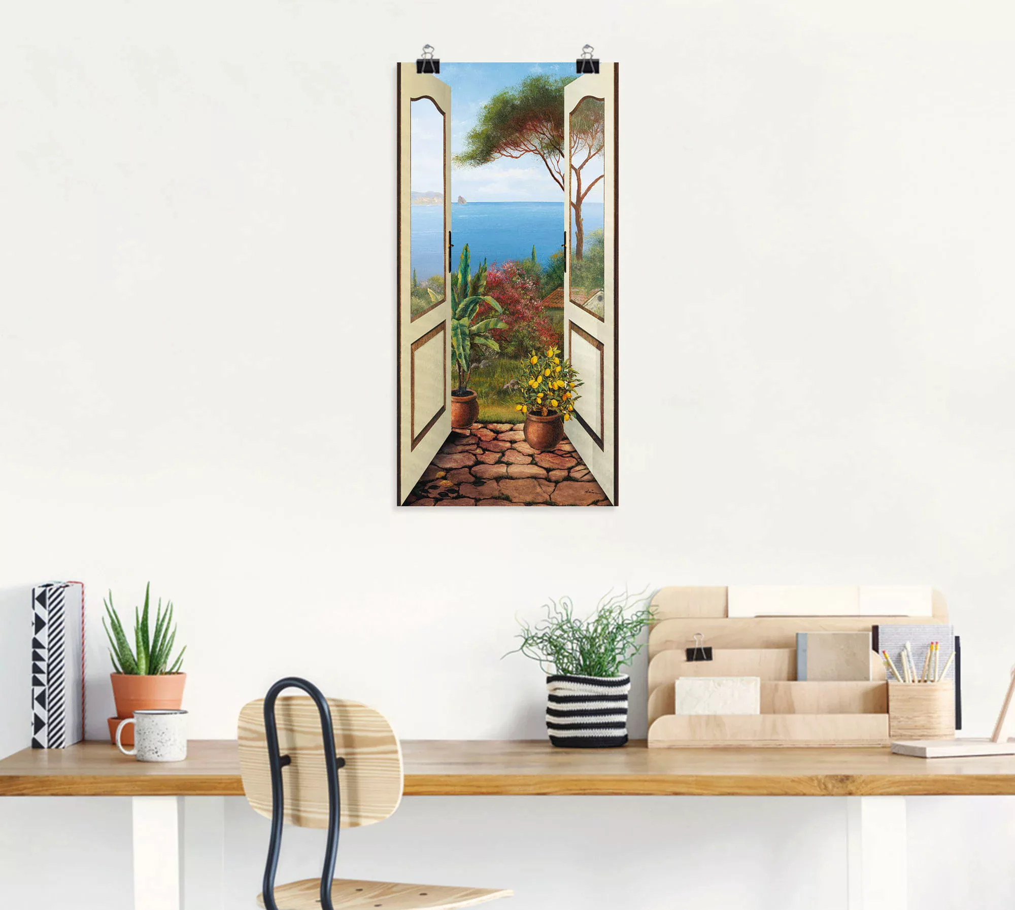 Artland Wandbild "Veranda am Meer", Küstenbilder, (1 St.), als Alubild, Out günstig online kaufen