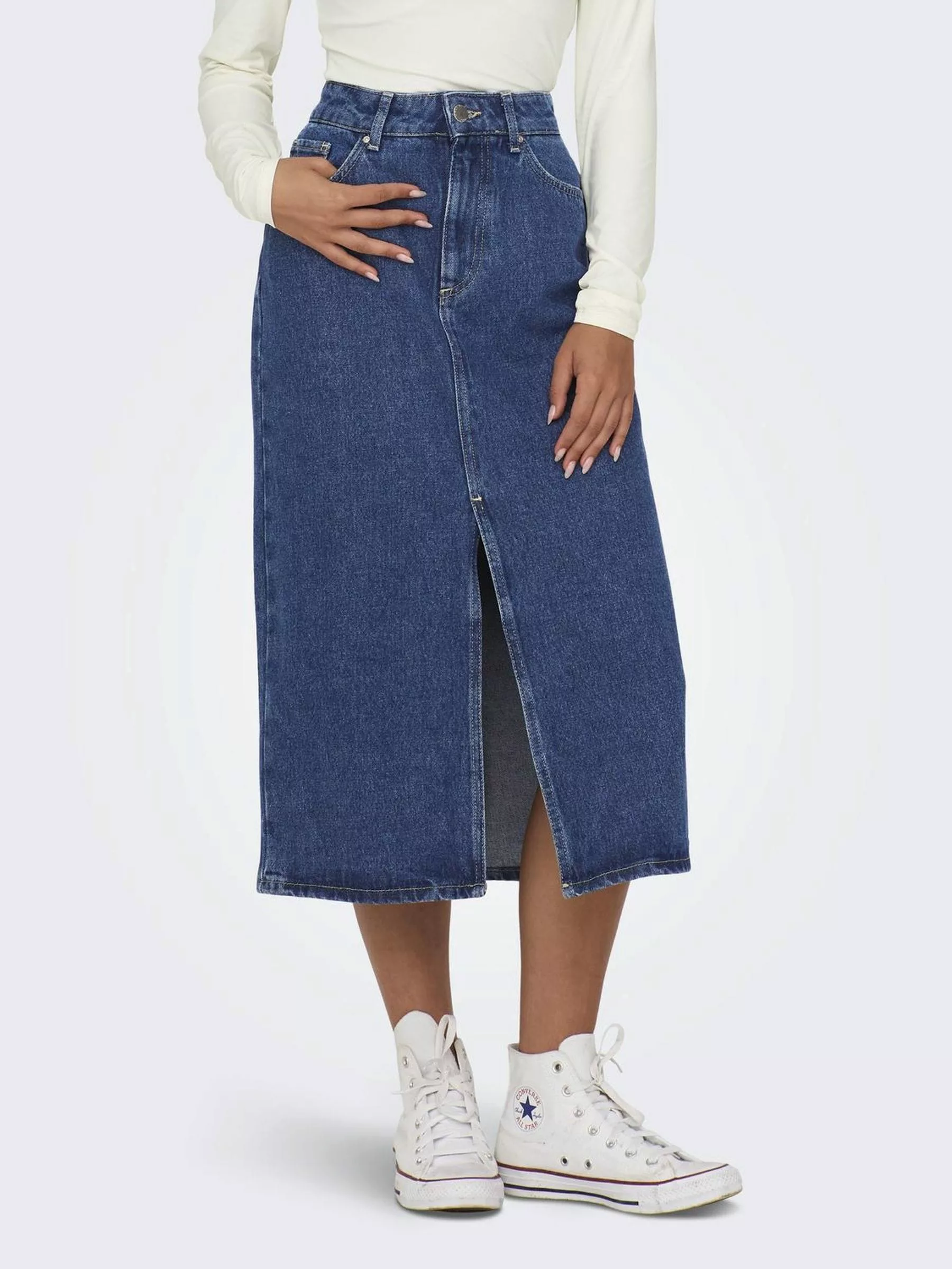 ONLY Jeansrock "ONLBIANCA MIDI SKIRT DNM REA NOOS" günstig online kaufen