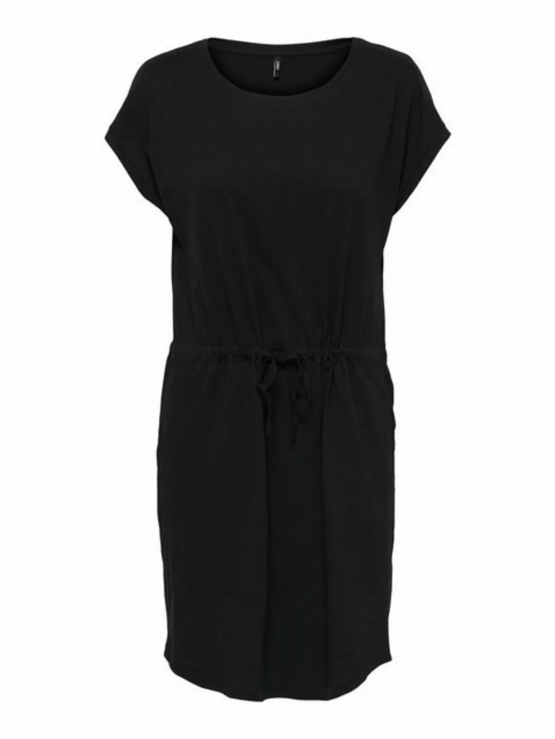 ONLY Shirtkleid Mini T-Shirt Kleid mit Tunnelzug Kurzarm Rundhals Dress ONL günstig online kaufen