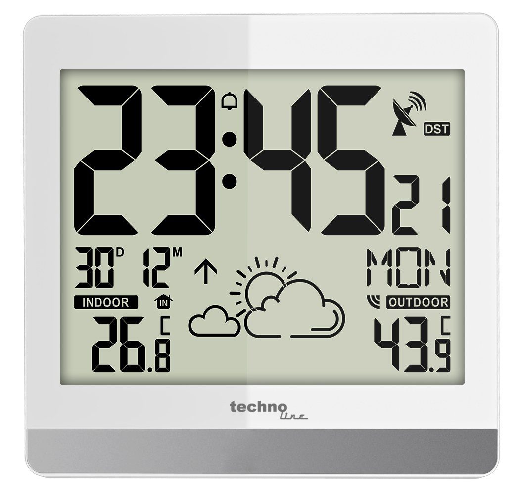 technoline Funkwanduhr WS 8119 (mit Wettervorhersage günstig online kaufen