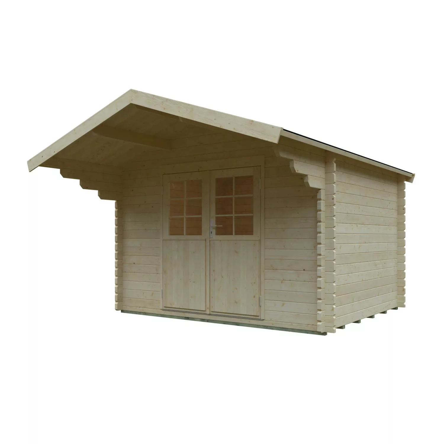 Kiehn-Holz Gartenhaus KH 44-005 Natur Unbehandelt 300 cm x 250 cm günstig online kaufen