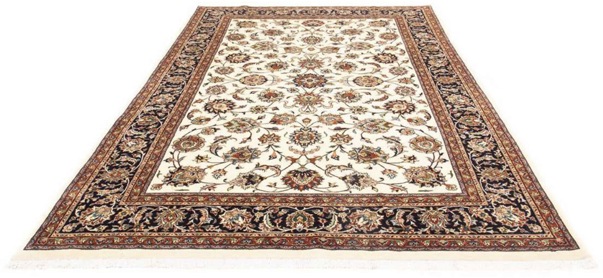 morgenland Wollteppich »Kaschmar Blumenmuster Beige 275 x 220 cm«, rechteck günstig online kaufen