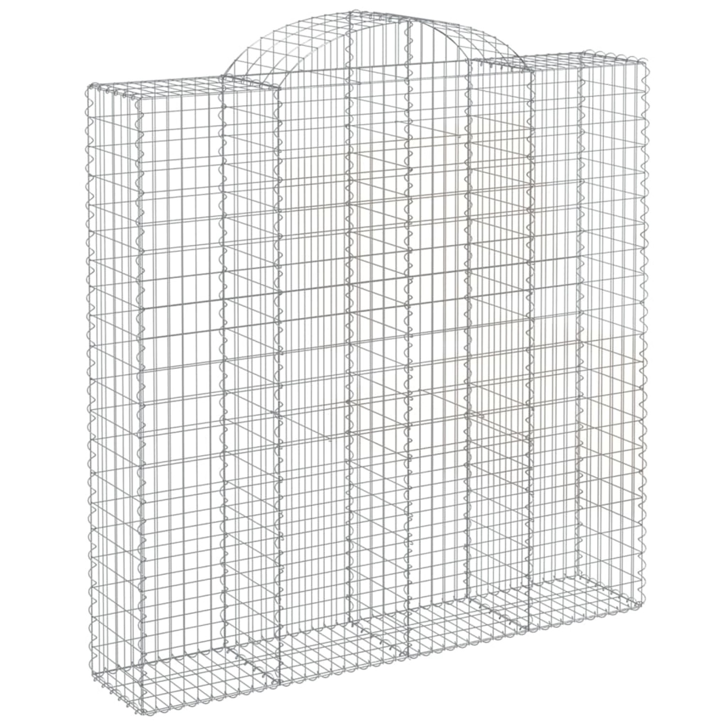 vidaXL Gabionen mit Hochbogen 7 Stk 200x50x200/220cm Eisen 1679844 günstig online kaufen