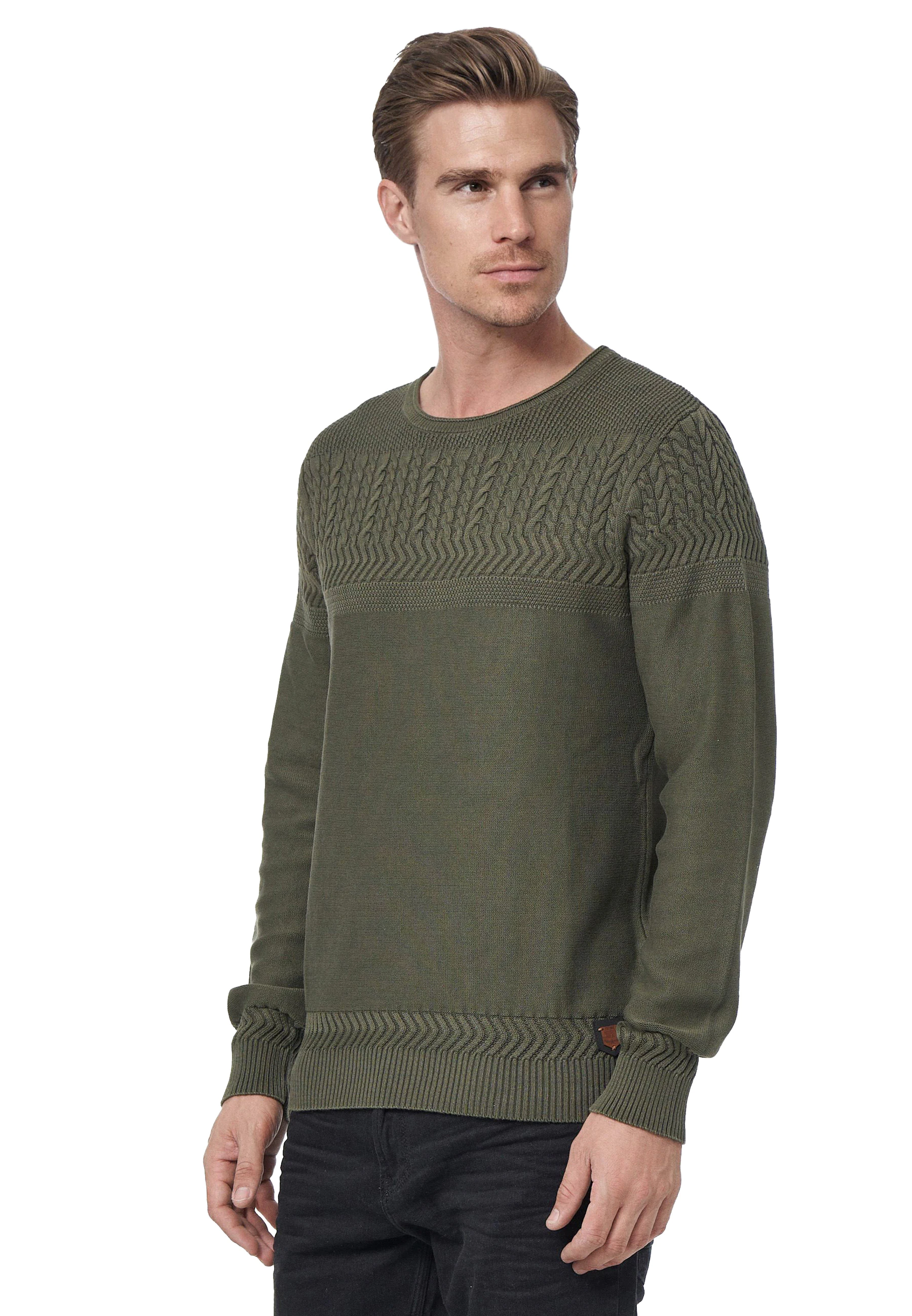 Rusty Neal Strickpullover, mit aufwendigem Strickmuster günstig online kaufen