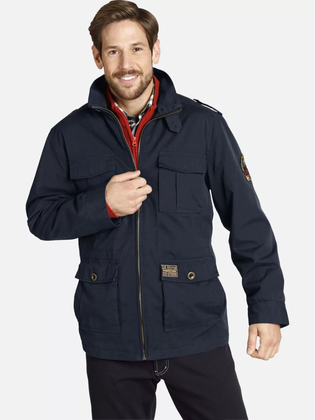 Jan Vanderstorm Fieldjacket "Fieldjacket BROR", (1 St.), ohne Kapuze, in mo günstig online kaufen