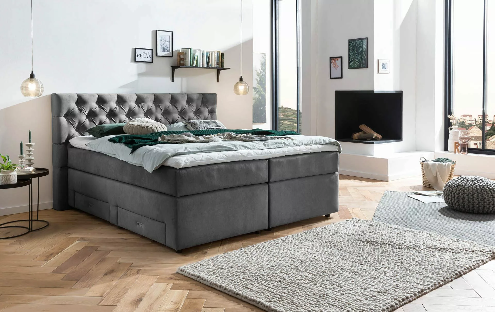 Belanoti Boxspringbett Lara (Boxspringbett 160x200 mit günstig online kaufen