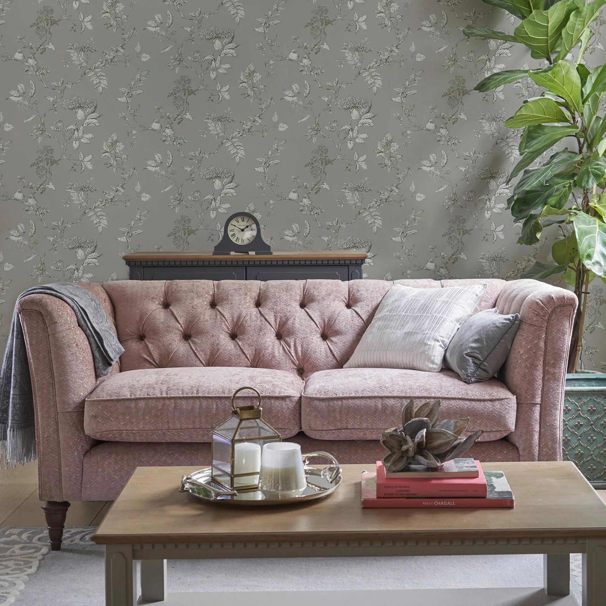 LAURA ASHLEY Vliestapete Elderwood, gemustert, FSC® günstig online kaufen