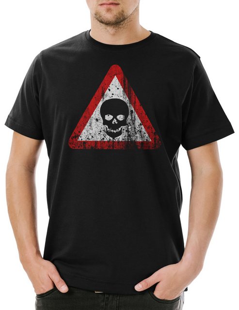 Urban Backwoods Print-Shirt Skull Sign Herren T-Shirt Gothic Horror Schädel günstig online kaufen