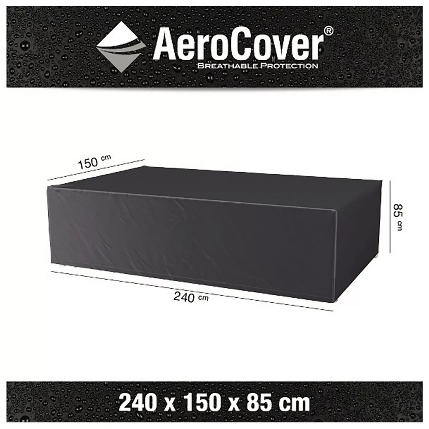 Aerocover Atmungsaktive Schutzhülle f. Sitzgruppen 240x150x85 cm günstig online kaufen