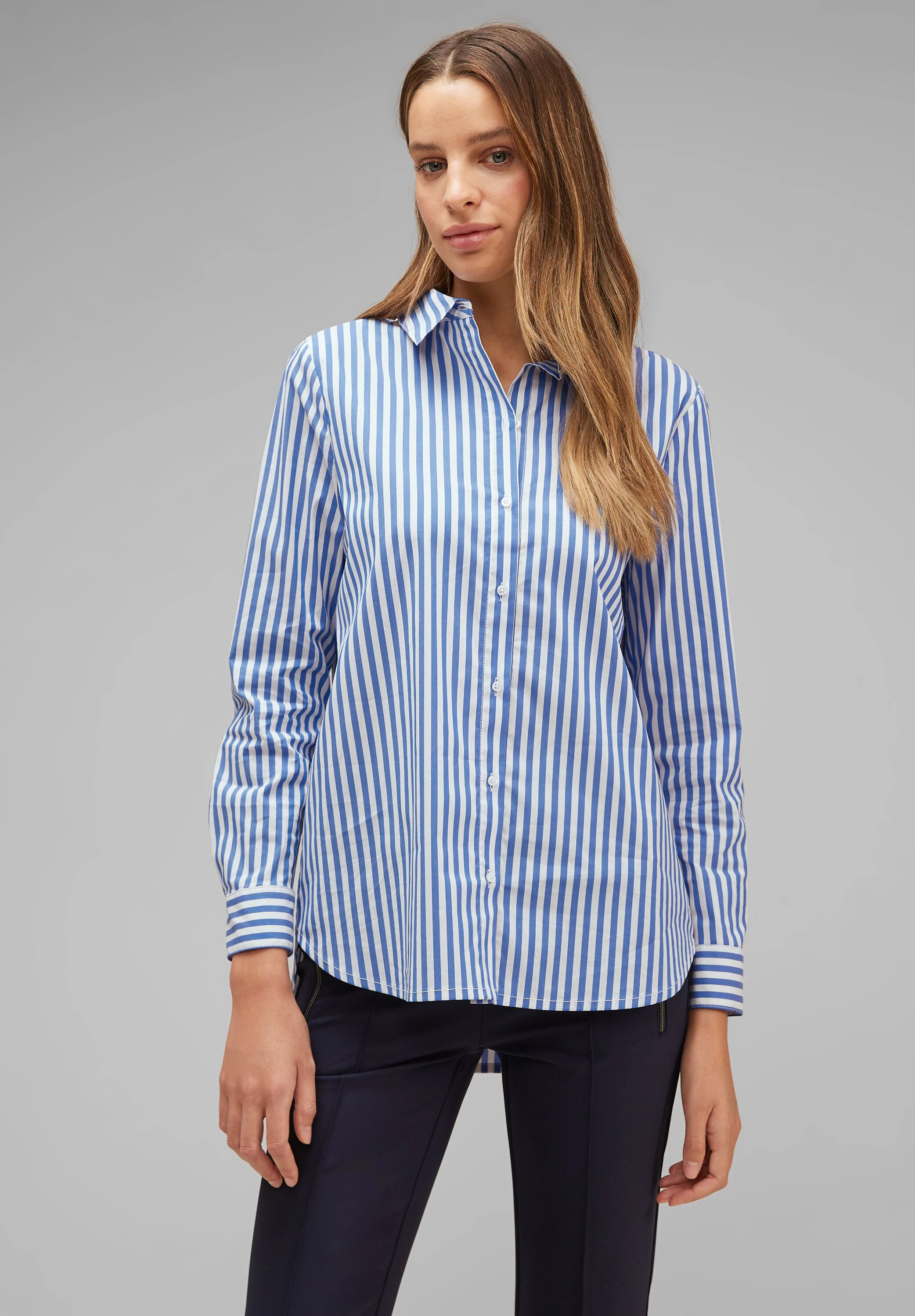 STREET ONE Longbluse Striped Office Blouse mit Streifenmuster günstig online kaufen