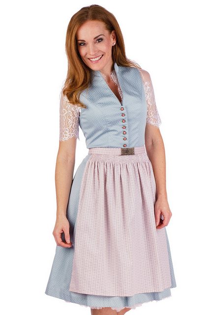 Alpenwahnsinn Dirndl Retro Dirndl 2tlg. - JOLENA - hellblau/zartrosé günstig online kaufen