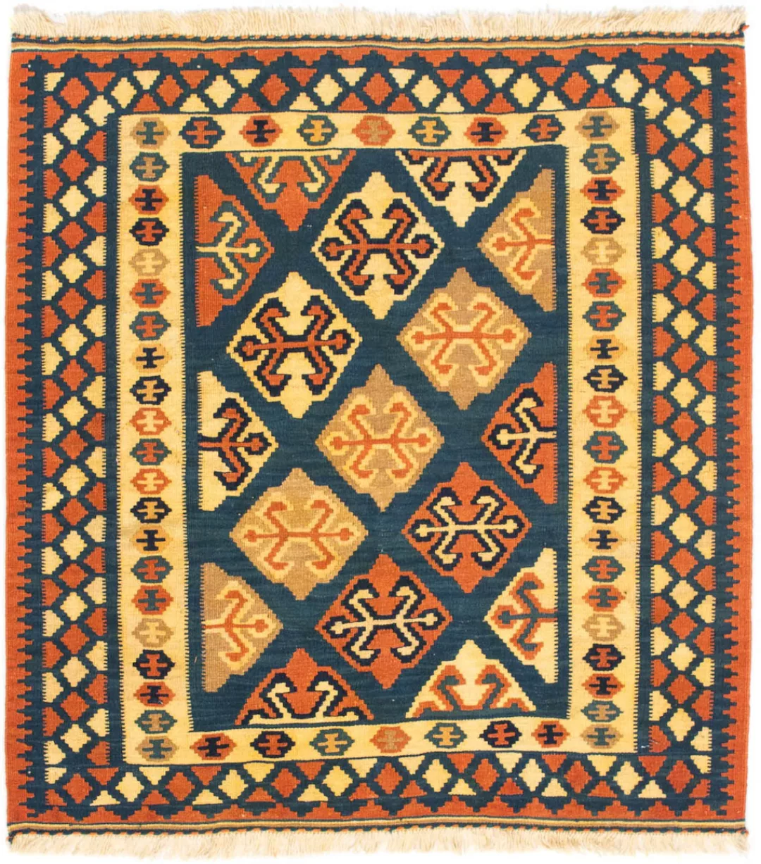 morgenland Wollteppich »Kelim - Oriental quadratisch - 104 x 100 cm - dunke günstig online kaufen