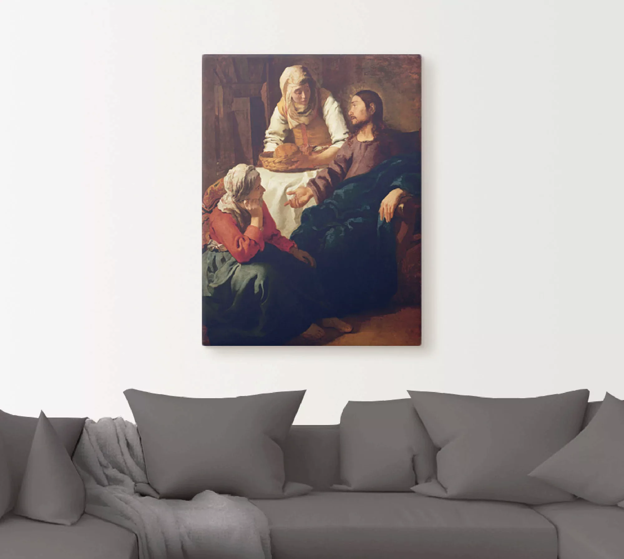 Artland Leinwandbild »Christus im Hause von Martha und Maria«, Religion, (1 günstig online kaufen