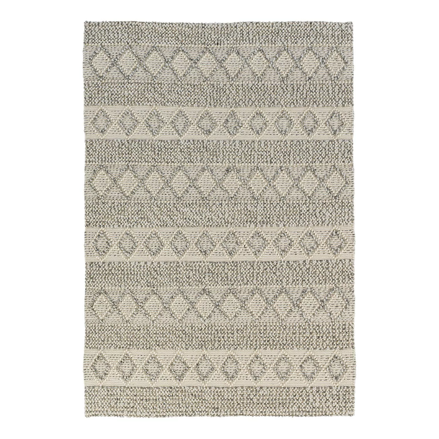 Skandinavischer Teppich Alva • Handwebteppich • 3 Groessen - Beige / 200 x günstig online kaufen